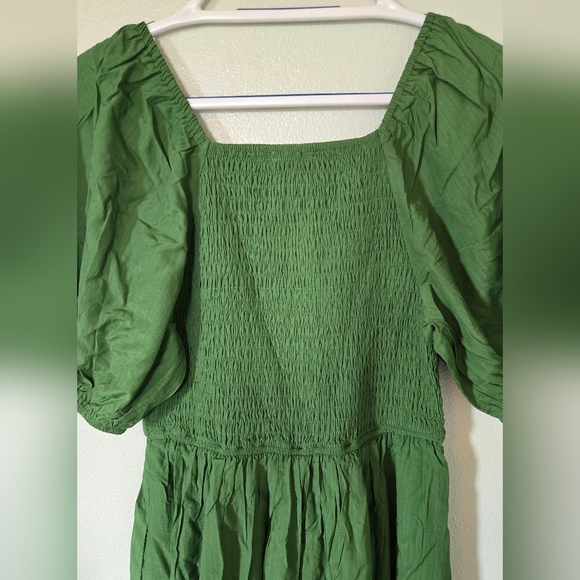 Baltic Born | Stefania Midi Dress In Green Size Medium NWOT - Picture 7 of 11